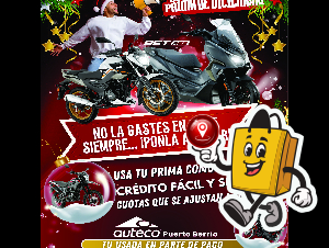 AUTECO PUERTO BERRIO  CREDITO FDACIL Y RAPIDO SIN CUOTA INICIAL Y SIN FIADOR 