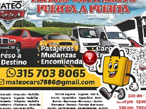 MATEO Cars  TRANSPORTE MIXTO PUERTA A PUERTA 